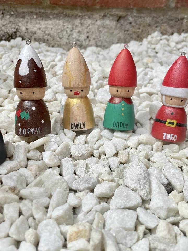 Personalised Christmas Tree Baubles for wholesale by The Little Bit Personal Co