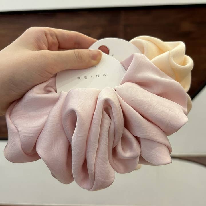ELEGANT CREAM HAIR SCRUNCHES_CWAHA1720 for wholesale by ACCITY
