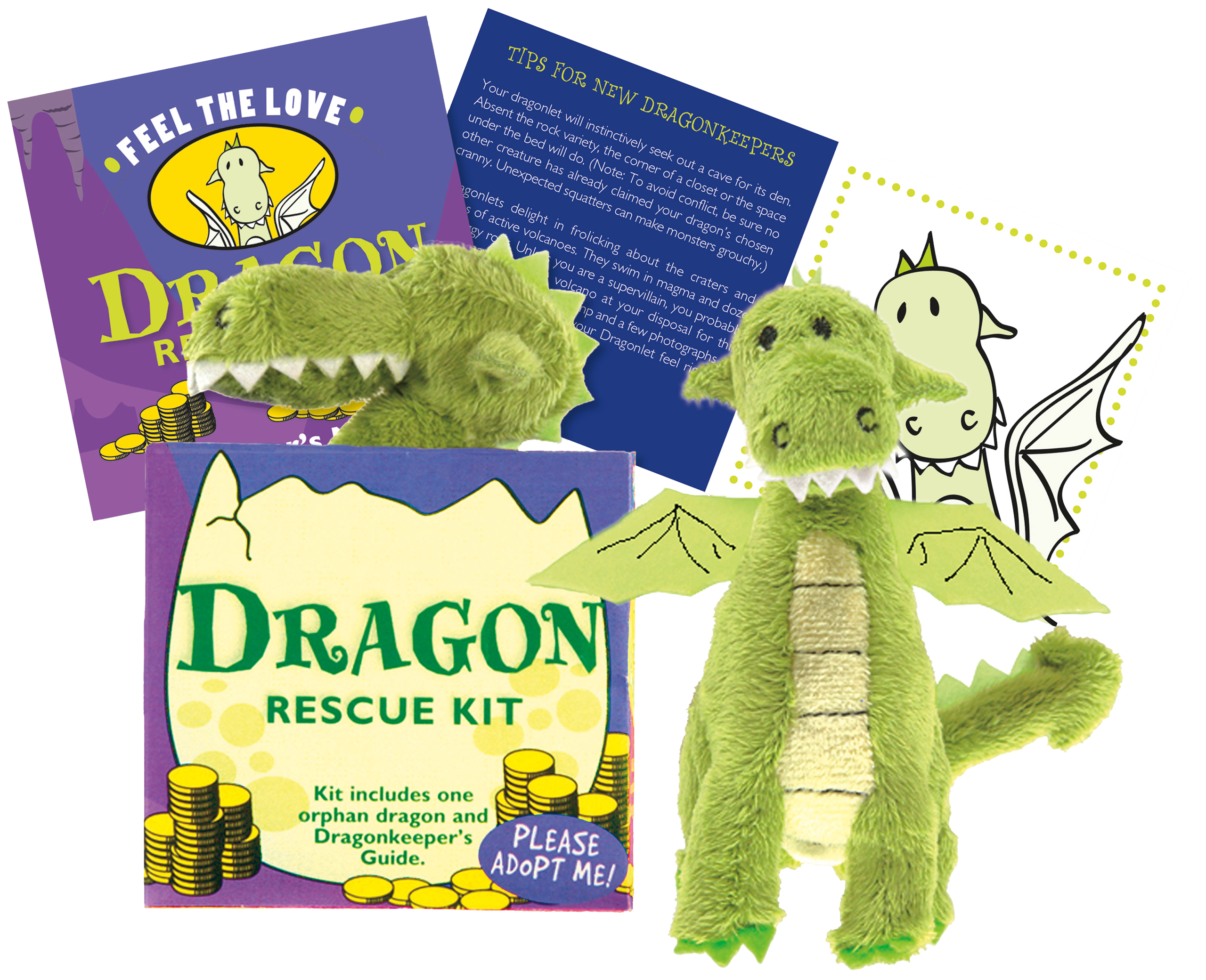 Peter Pauper Press - Wholesale Stuffed/Plush Toy - Kids & Baby - Dragon Rescue Kit1