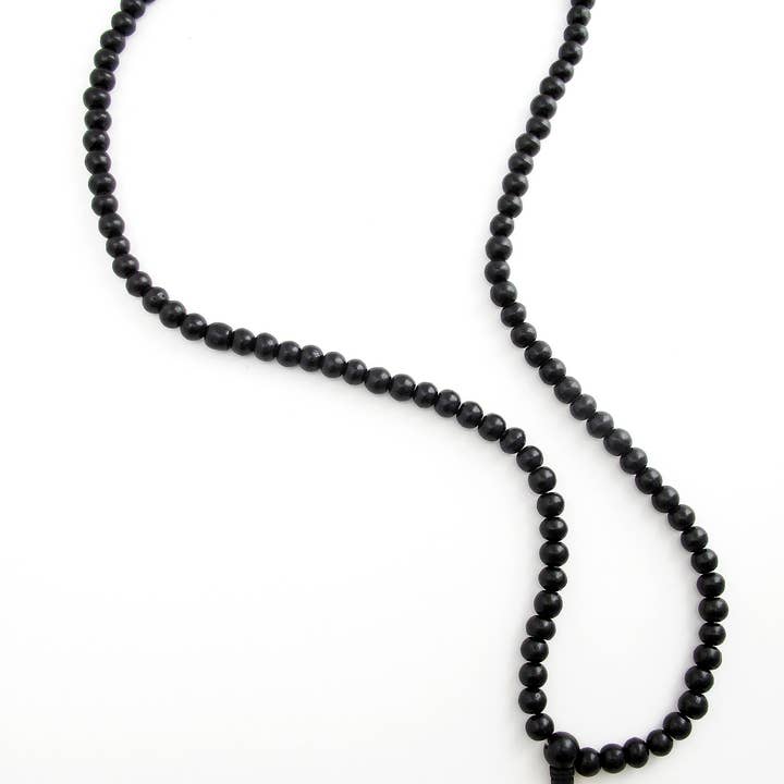 Tika – wholesale Prayer beads necklace – Ebony Mala1