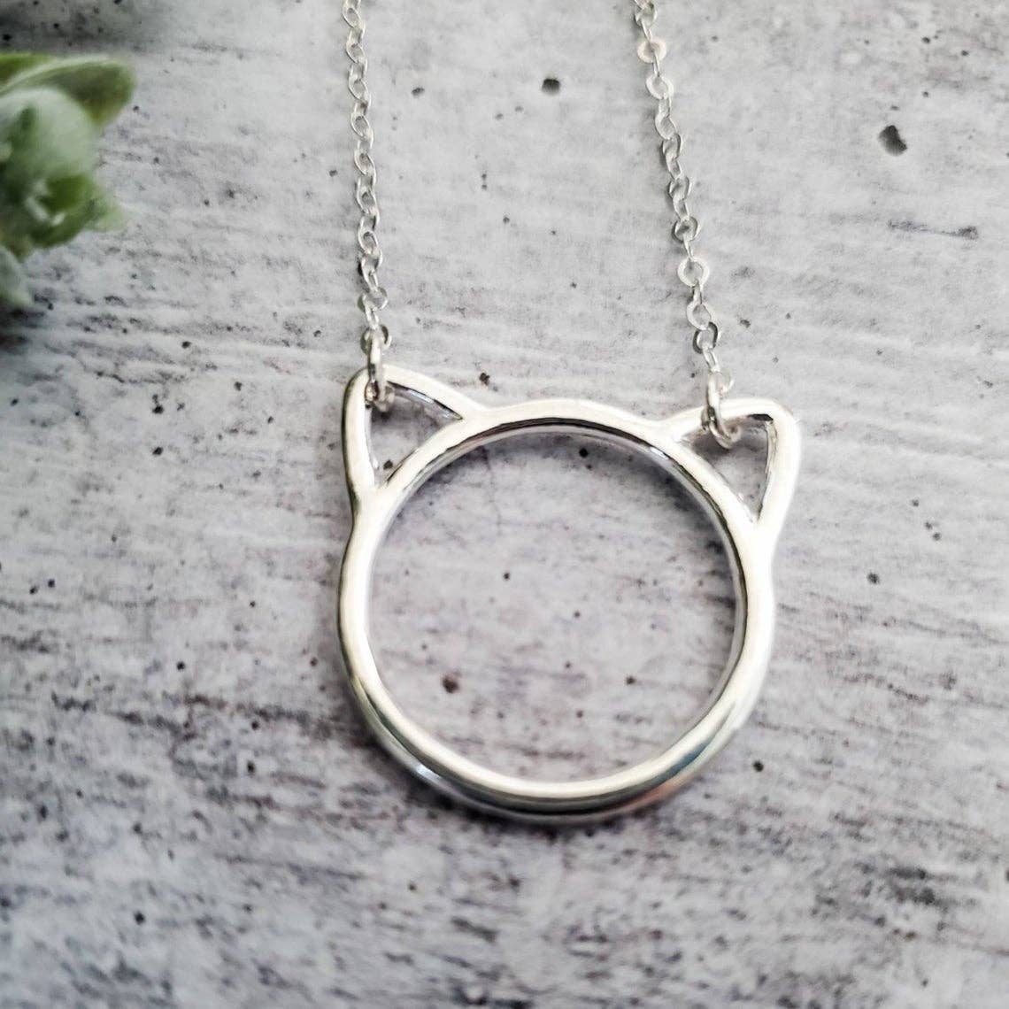 Salt and Sparkle - Wholesale Pendant/Charm Necklace - Kitty Silhouette Necklace3