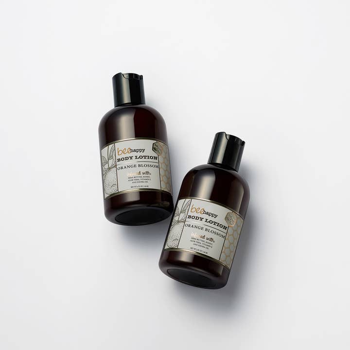 "Orange Blossom" Body Lotion (4 oz) Shea, Jojoba, Aloe for wholesale by Bee Happy