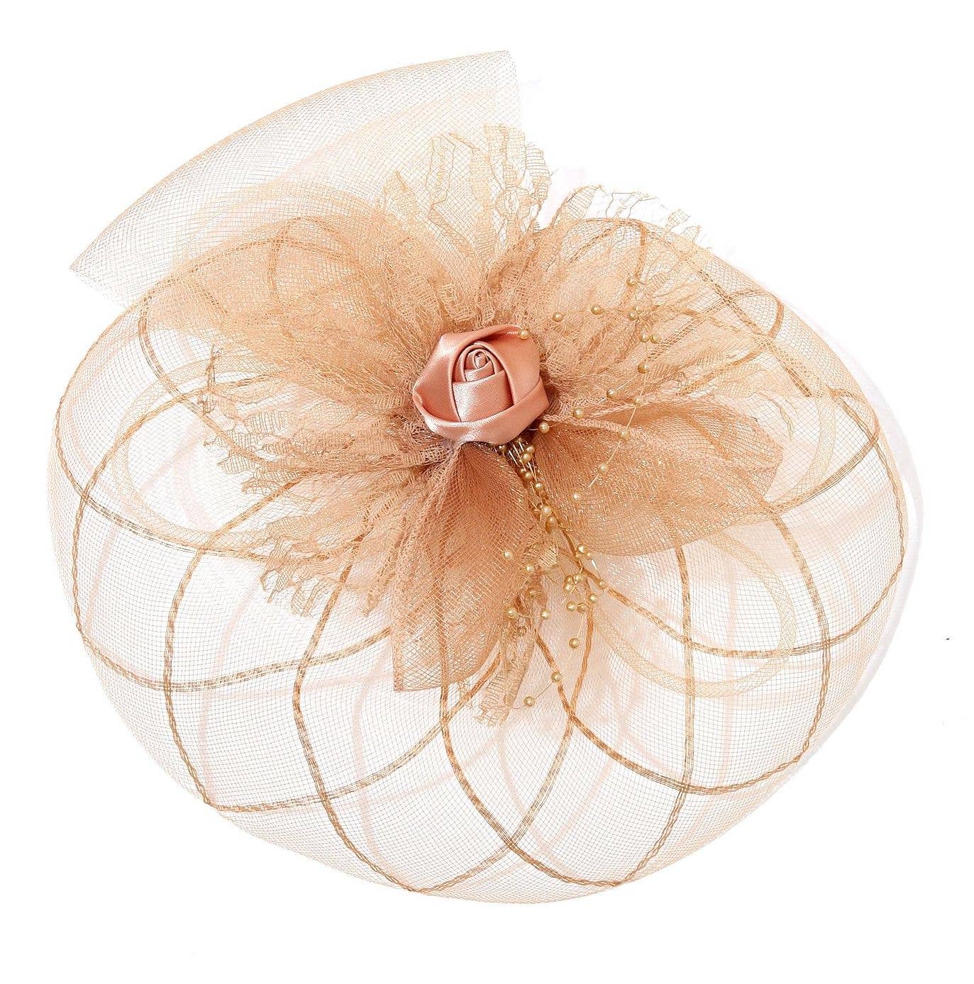 Diacly - Wholesale Fascinator Hat - Women's - Bold Mesh Flowers Top Flappy Fascinator6
