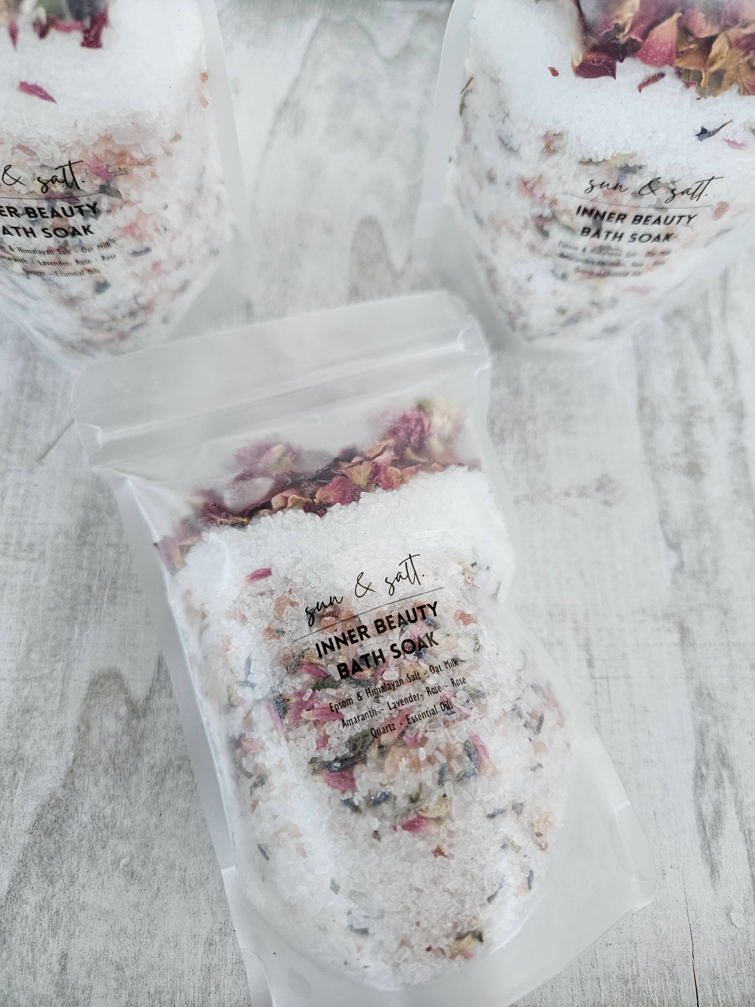 Lux&Lou - Wholesale Bath Soak/Milk - Inner Beauty Bath Soak - Bath Salt - with Rose Quartz1