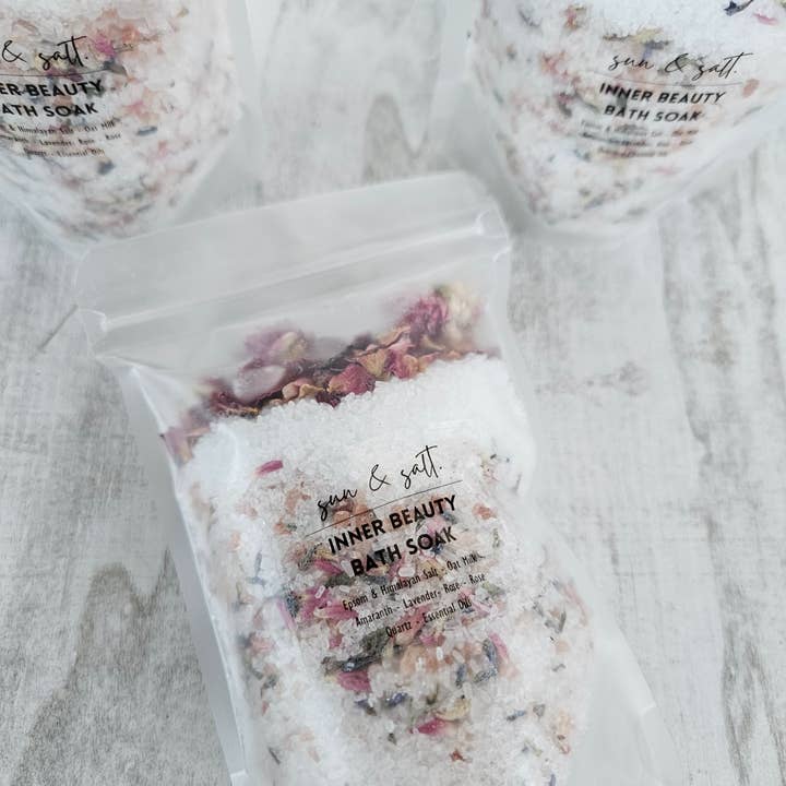 Lux&Lou - Wholesale Bath Soak/Milk - Inner Beauty Bath Soak - Bath Salt - with Rose Quartz1