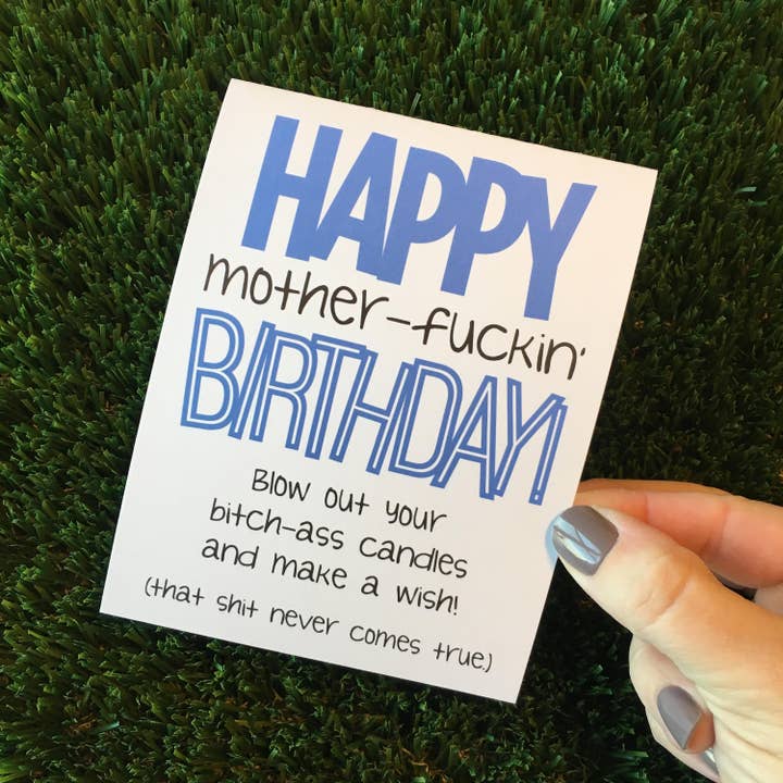 Carte d'anniversaire sarcastique, carte d'anniversaire Snarky, carte d'anniversaire inappropriée, carte d'anniversaire drôle, carte d'anniversaire grossière, carte Over the Hill pour la vente par Personal Paper Hugs