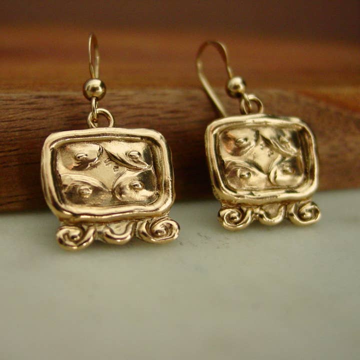 Lamat Mayan Earrings - Symbol of New Beginnings for wholesale by Vis a Vis Jewelry