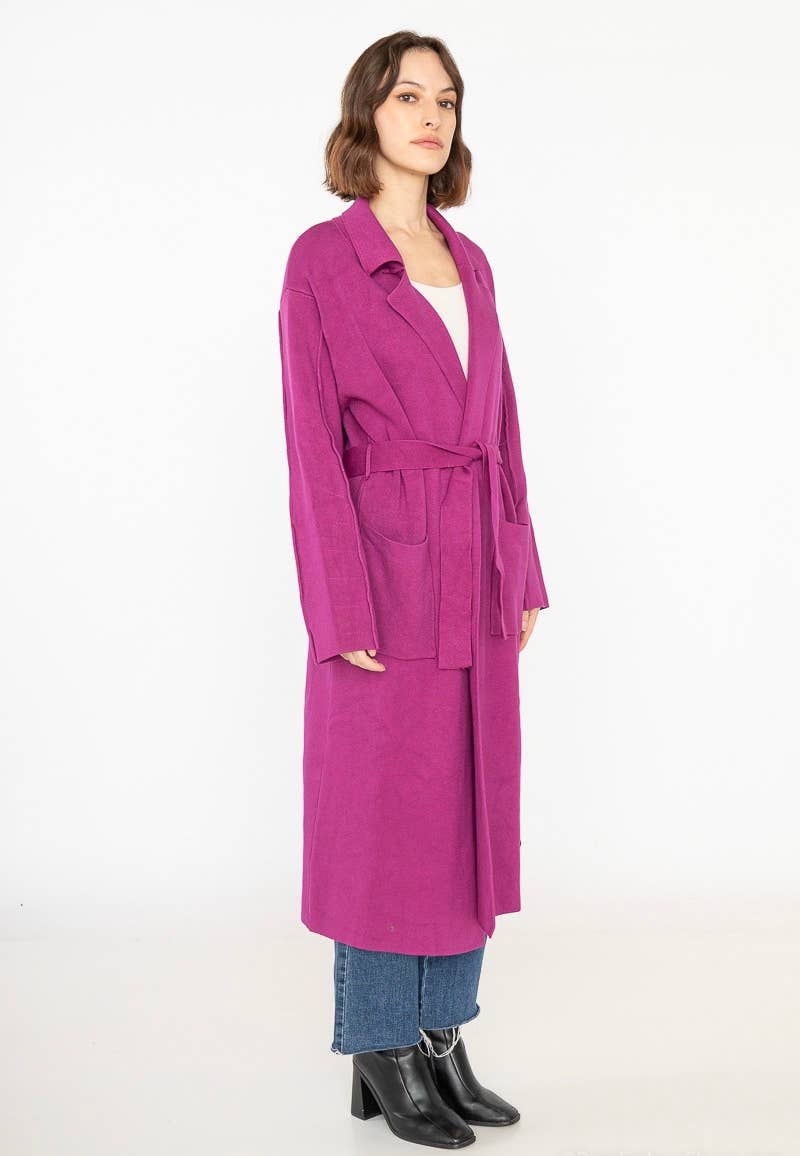 LINEN & COTTON HOUSE - Wholesale Coat - Women's - Classic knitted coat 13103. FALL WINTER CLOTHING12