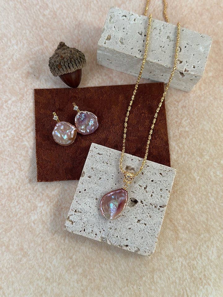 Rebecca Keshi Parel Oorbellen voor wholesale door ZEN&CO Studio