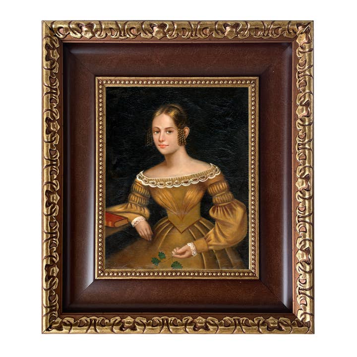 Madison Bay Co. - Historical Home Decor Reproductions - Wholesale Painting/drawing - Portrait of a Woman in Yellow Dress Painted Print on Canvas81