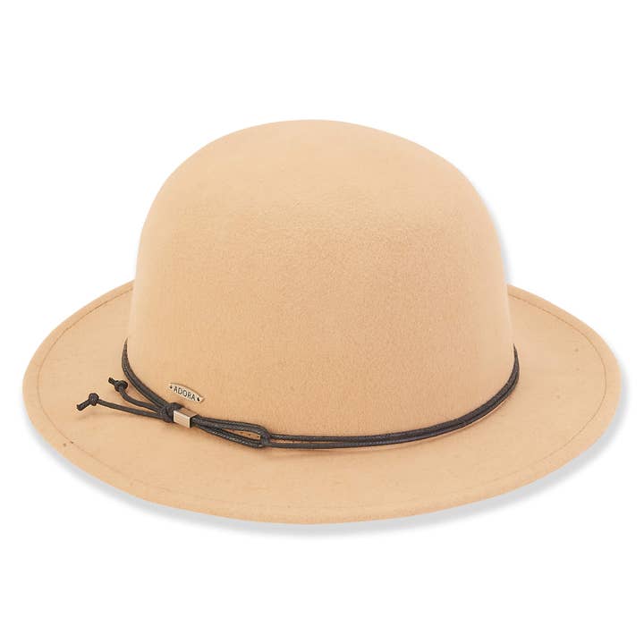 Natural, Wool Felt Cloche, Brim 2" for wholesale by Headwear & Handbag Collections by Sun 'N' Sand