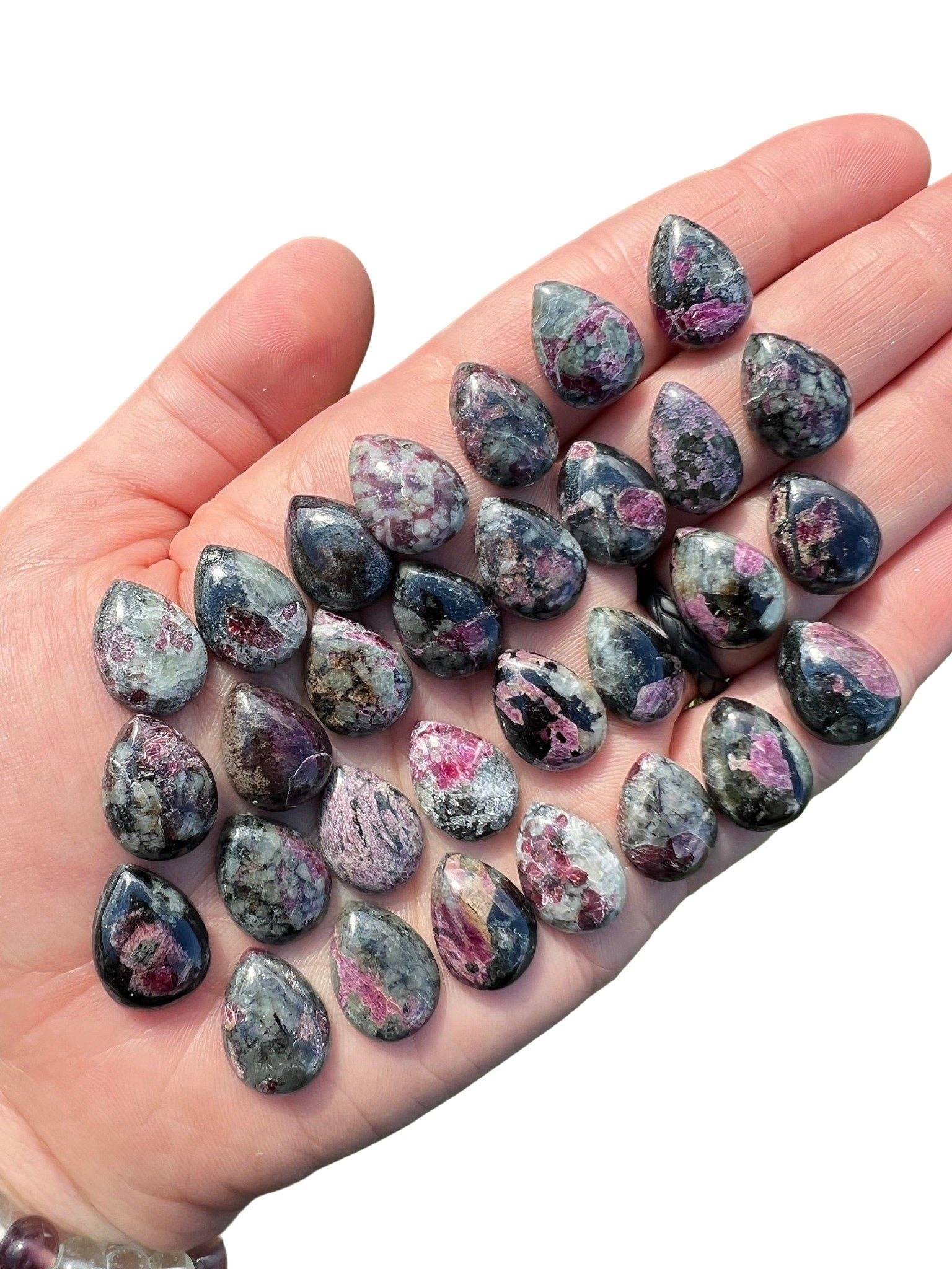 New Moon Beginnings - Wholesale Spiritual Stone/Crystal - Eudialyte Cabochon - Teardrop7