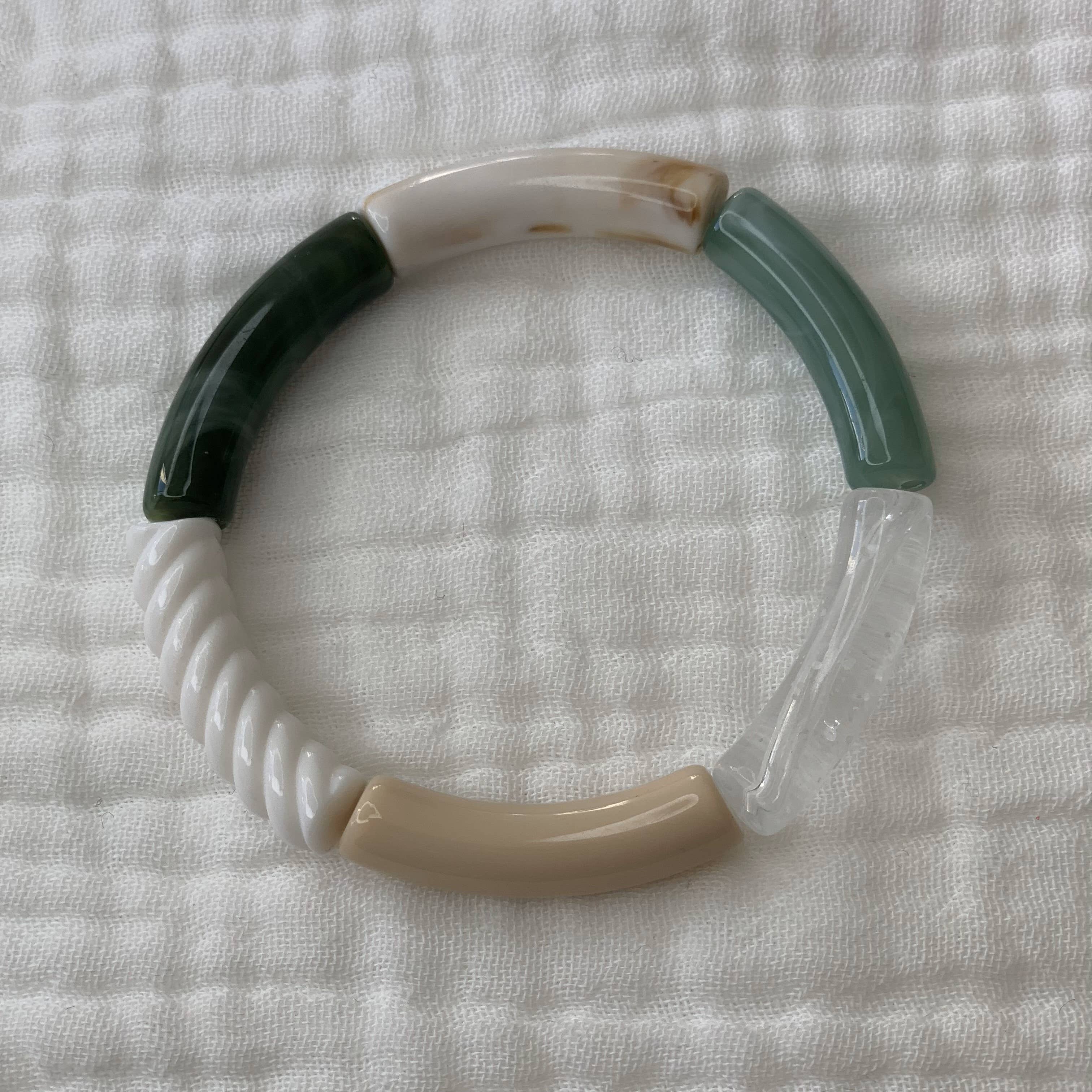 Manacreations – wholesale Pärlarmband – Elastiska bangles i khakitoner8