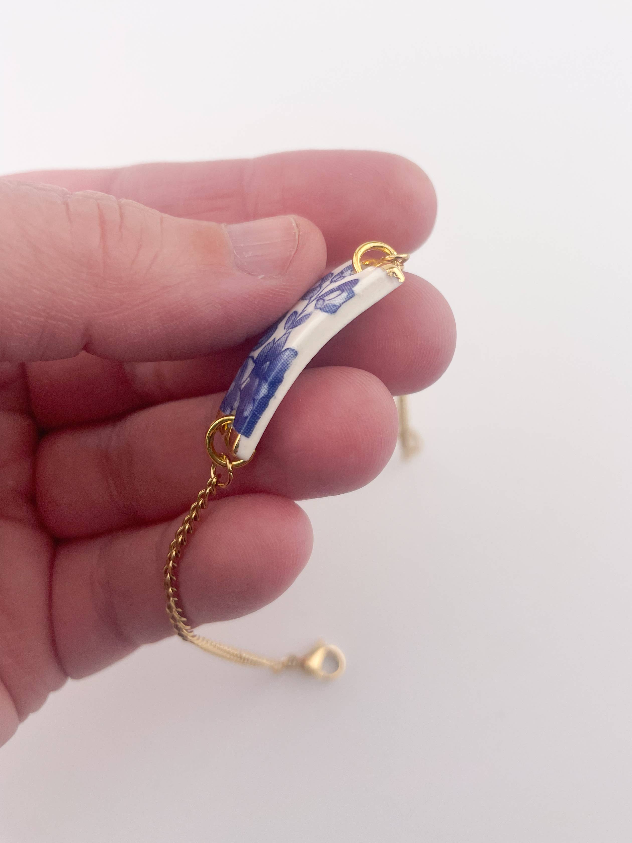 Clay Blanca – Großhandel Armband mit Charms/Anhängern – Blaue China Rechteck-Armbänder (Optionen)6