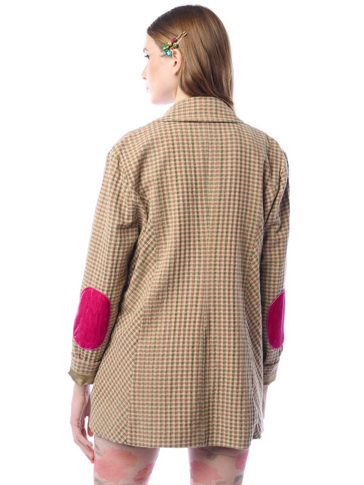 Aratta | Women's Fashion - Wholesale Blazer - Women's - Diana Beige Floral Blazer | Plaid Blazer | Flowery Jacket1