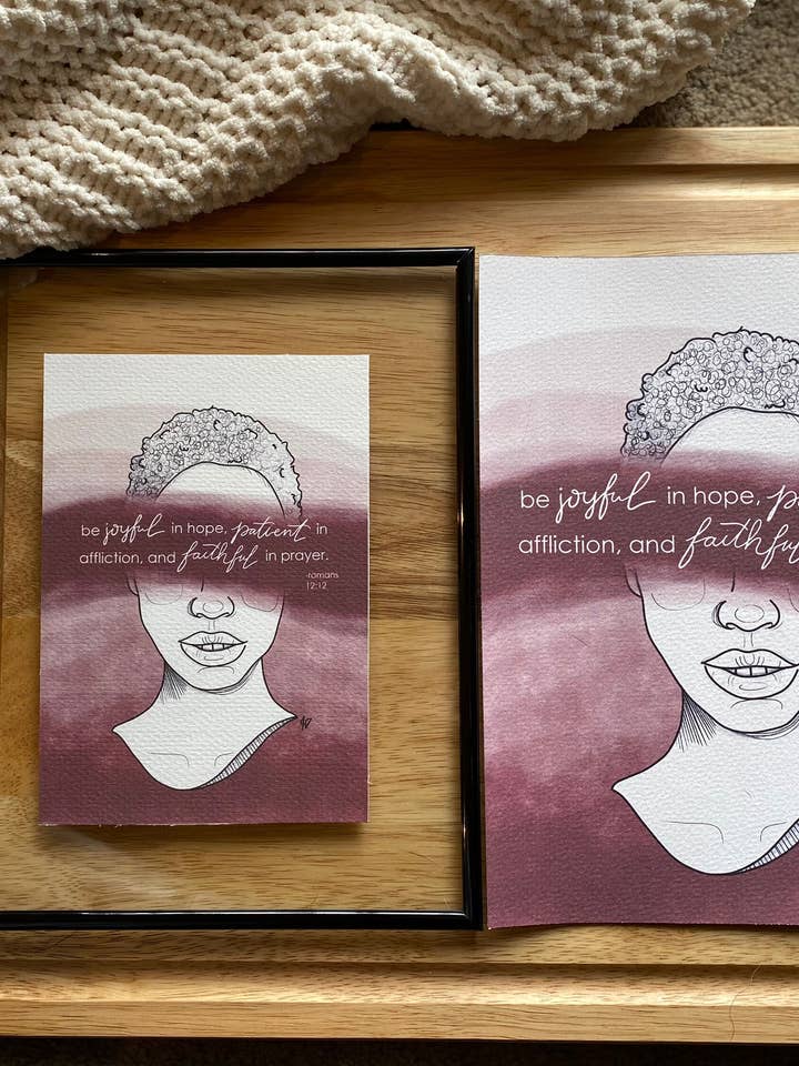 Romerne 12:12 Kunsttryk for engroshandel hos Jessi's Messes