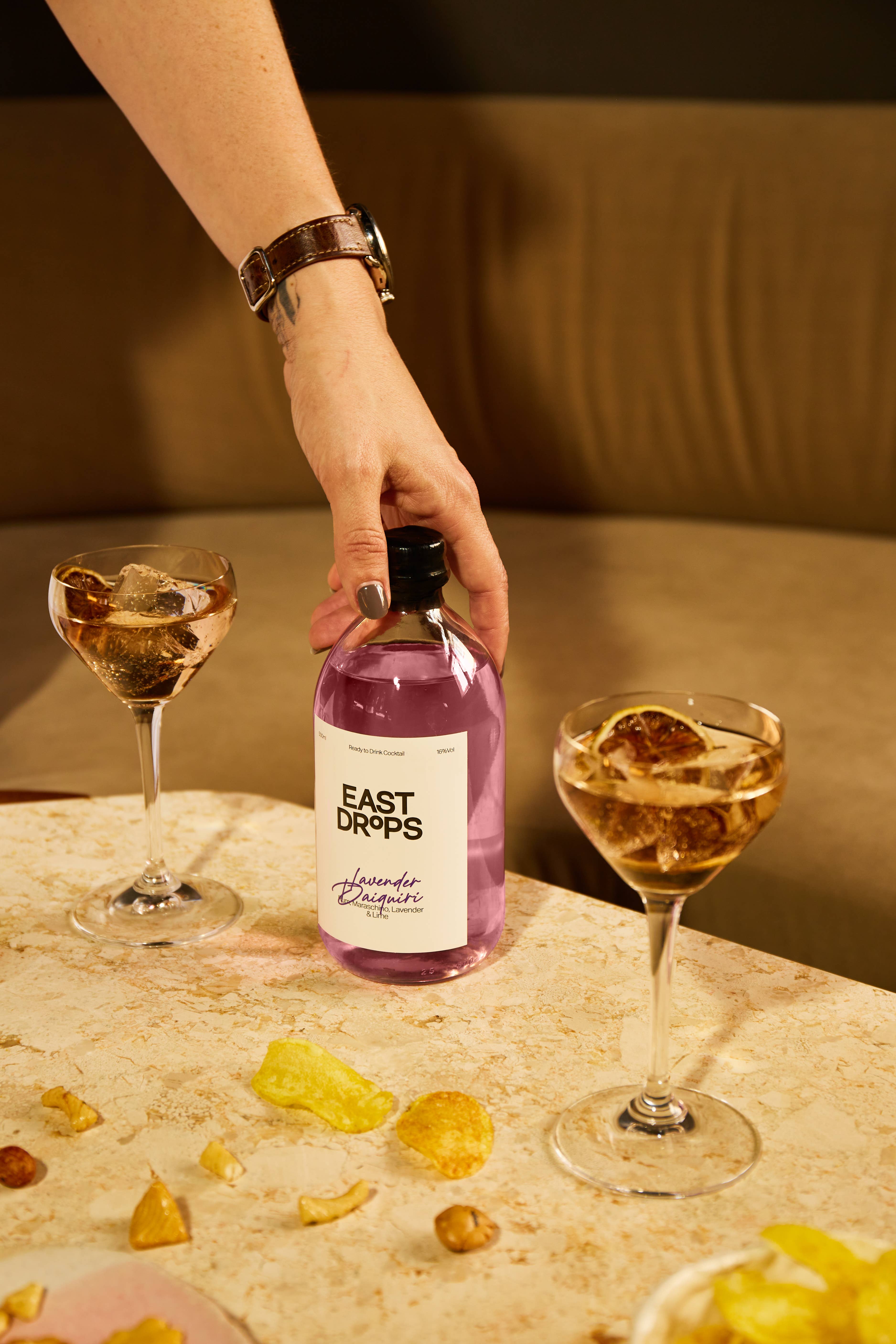 EAST DROPS - Vendita all'ingrosso Mix/sciroppo per cocktail - Lavender Daiquiri - Cocktail pronto da bere3