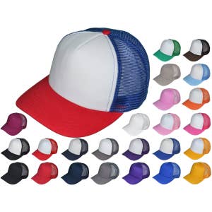 Cheap blank top trucker hats
