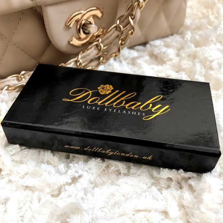 Dollbaby London Lashes - Venta al por mayor Pestañas postizas - Marbella - Pestañas magnéticas de visón sintético, banda transparente