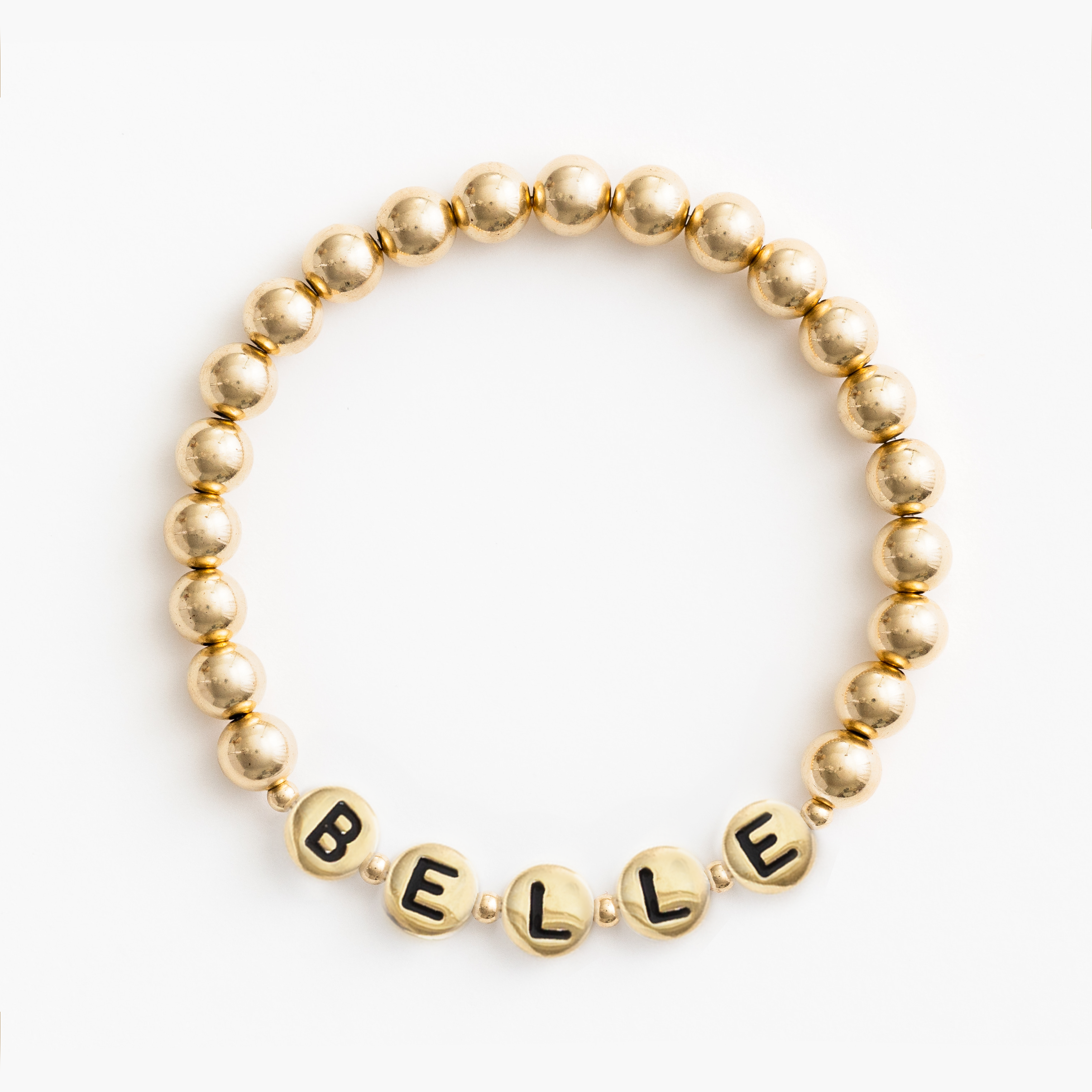 Names For Good - Wholesale Beaded Bracelet - The Gold with Gold Spacers Bracelet6
