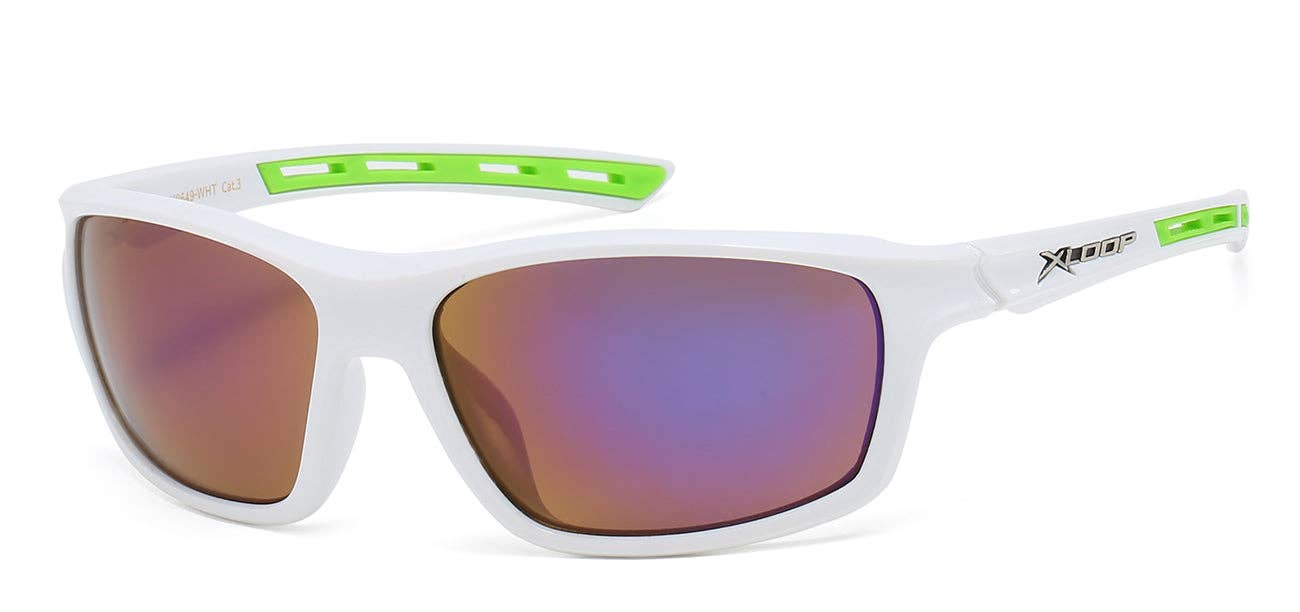 Luna Sunglasses - Wholesale Sunglasses - Unisex - Unisex Xloop White Sunglasses2