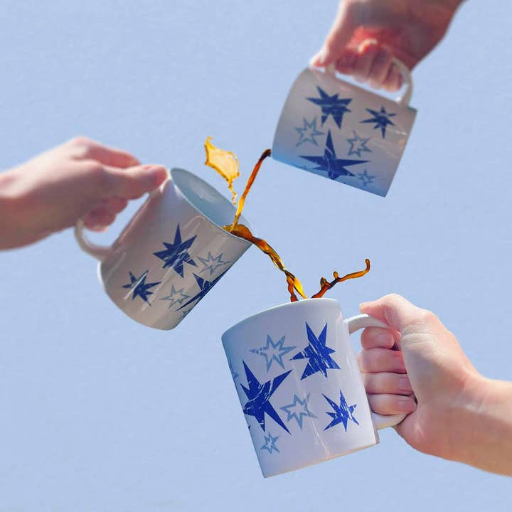 Starburst Ceramic Mug for wholesale by Sure Fire Studio