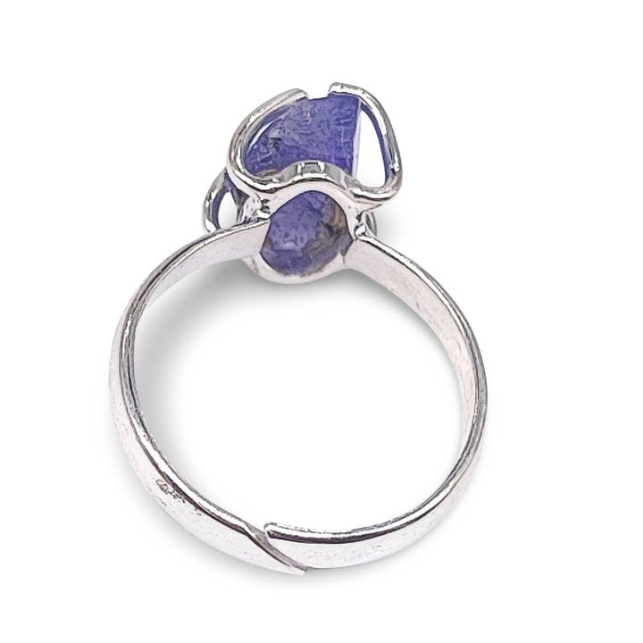 Arômes & Évasions - Wholesale Cocktail/Statement Ring - Ring -925 Sterling Silver -Adjustable -Tanzanite3