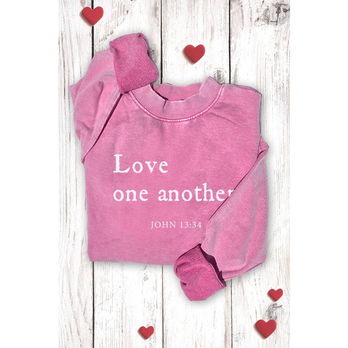 HRTandLUV - Wholesale Sweatshirt - Women's - LOVE ONE ANOTHER MINERAL GRAPHIC SWEATWHIRTS4