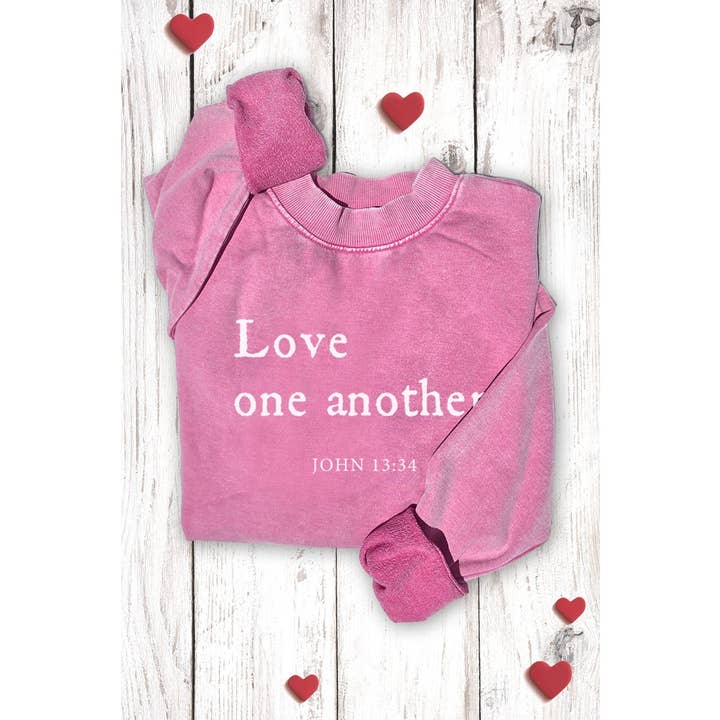 HRTandLUV - Wholesale Sweatshirt - Women's - LOVE ONE ANOTHER MINERAL GRAPHIC SWEATWHIRTS4