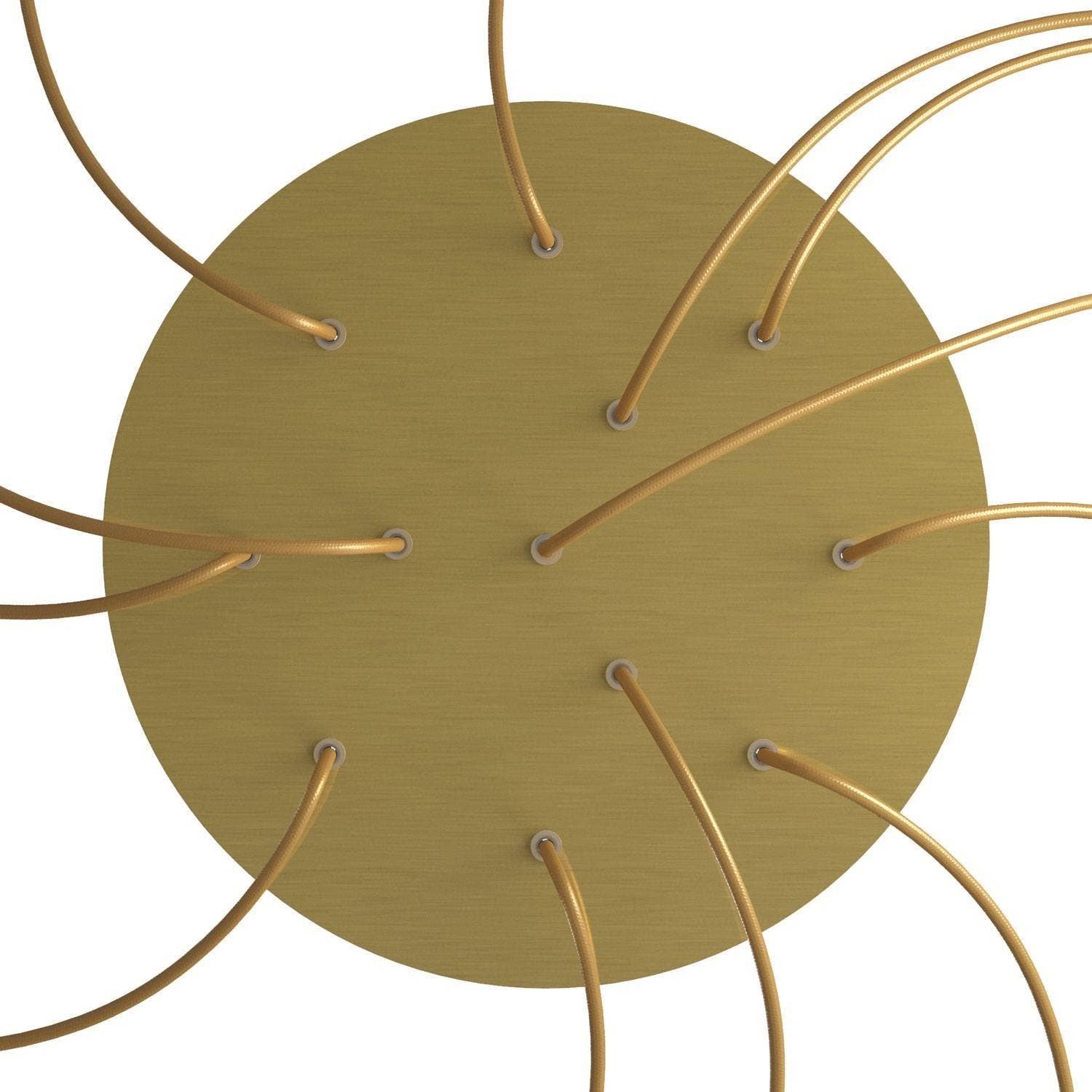 LIGHTINUP S.R.L. - Vente Lustre/Suspension - Rosace XXL Rose-One ronde, diamètre 400 mm avec 12 trous et 4 trous1