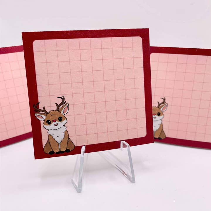 Wildly Enough - Wholesale Sticky Notes - Rudolph Reindeer Sticky Notes | Holiday Post-It Notes