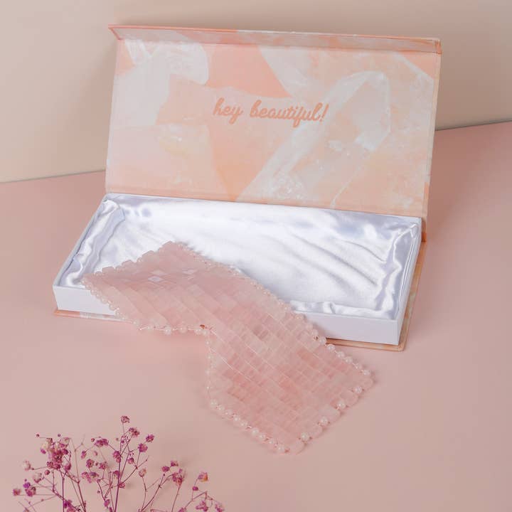 Aquamarina Beauty – wholesale Sleep/eye mask – Rose Quartz Eye Mask