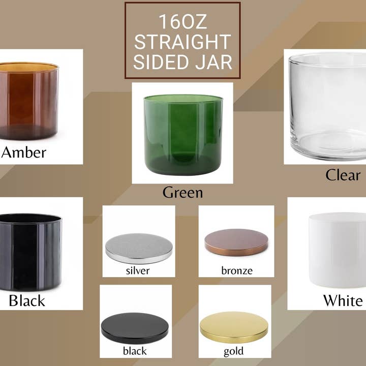 *Parfums de Créateur* - Sans Étiquette - Bougies en Pot de 16oz - Non Marqué pour la vente par LiveYoung Candle Company