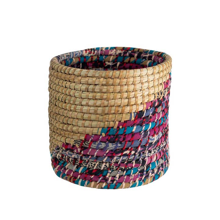 Ten Thousand Villages - Wholesale Basket - Kaleidoscope Basket 12"