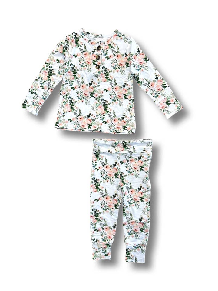 Soft Rose Top + Bottom for wholesale by Ginger Baby Co