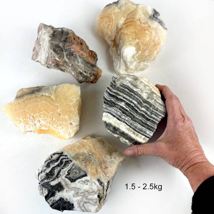 Rock Paradise - Wholesale Spiritual Stone/Crystal - Crystal Mexican Onyx Rough Stone Chunk - Choose Weight