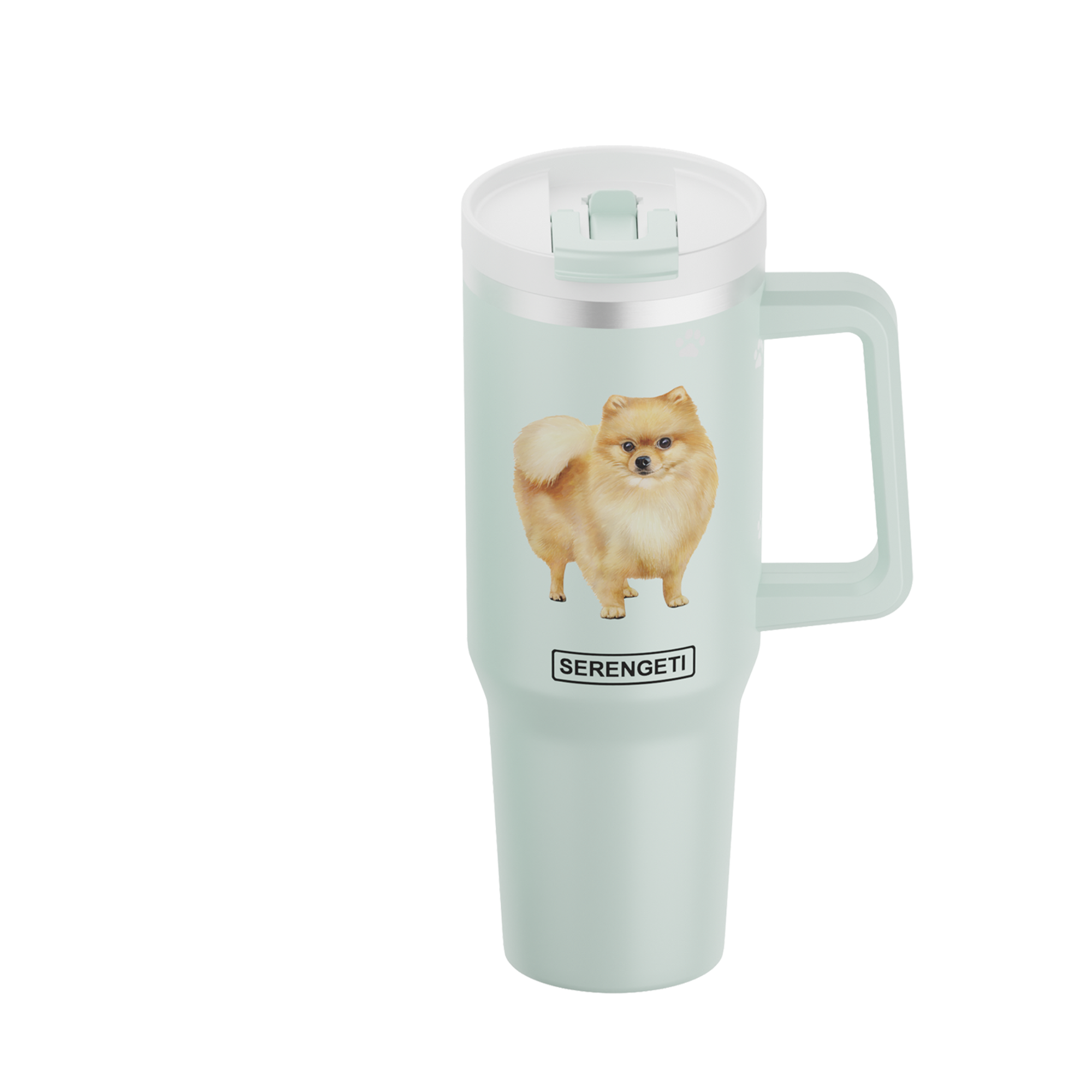 E&S Pets - Wholesale Insulated Mug/Tumbler - 40oz Pomeranian Tumbler - 3D Printed - Vacuum Insulated0