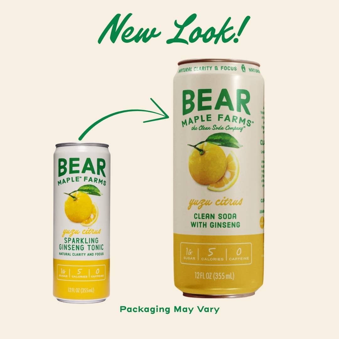 Bear Maple - Wholesale Soda/Carbonated Drink - Clean Soda, Yuzu Citrus1