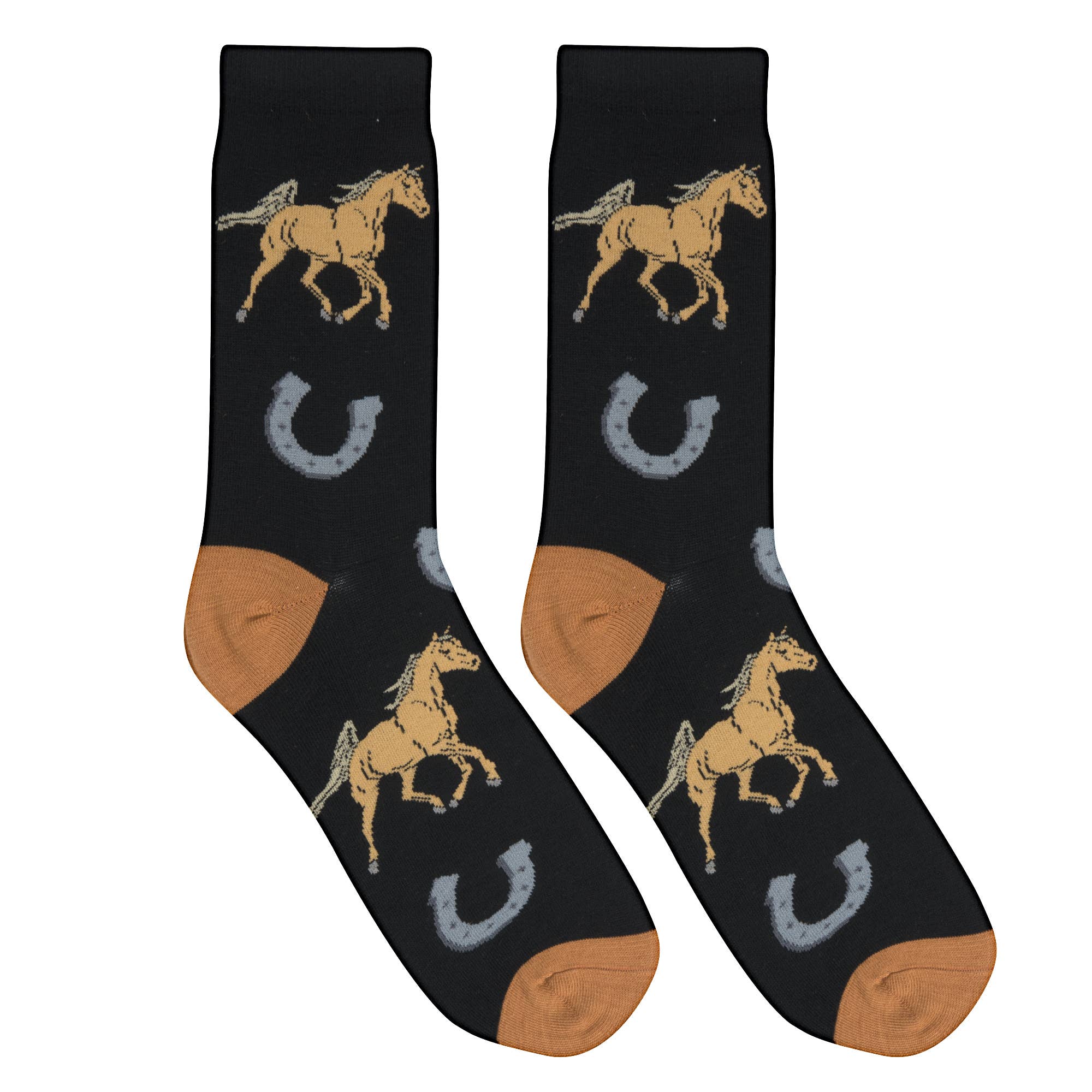 Crazy Socks - Vente Chaussettes – femme - Crazy Socks - Femmes Crew - Chevaux5