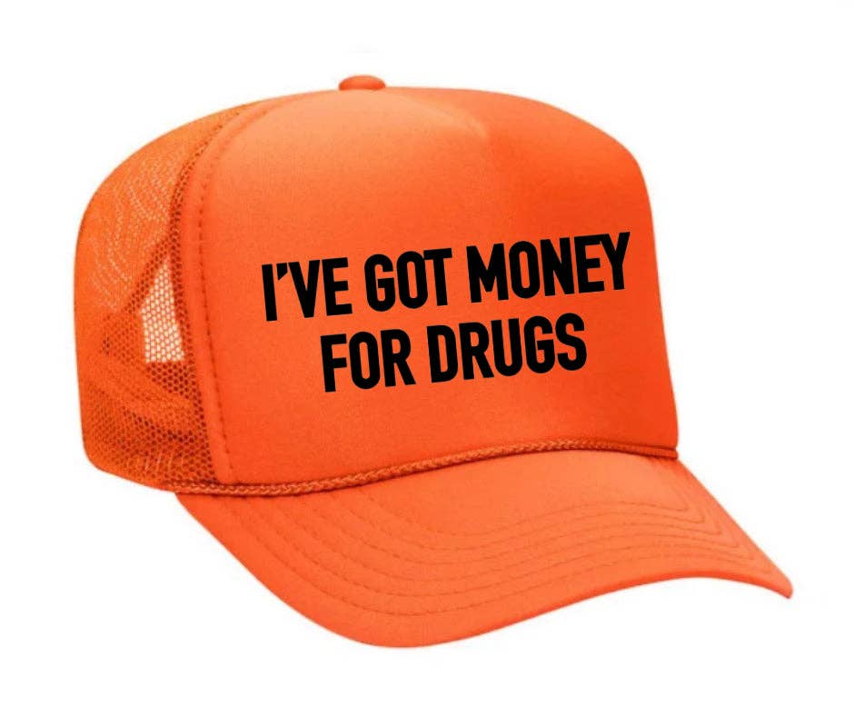 Inappropriate Trucker Hats – Großhandel Trucker-Cap – Unisex – Ich habe Geld für Drugs Trucker Hat16