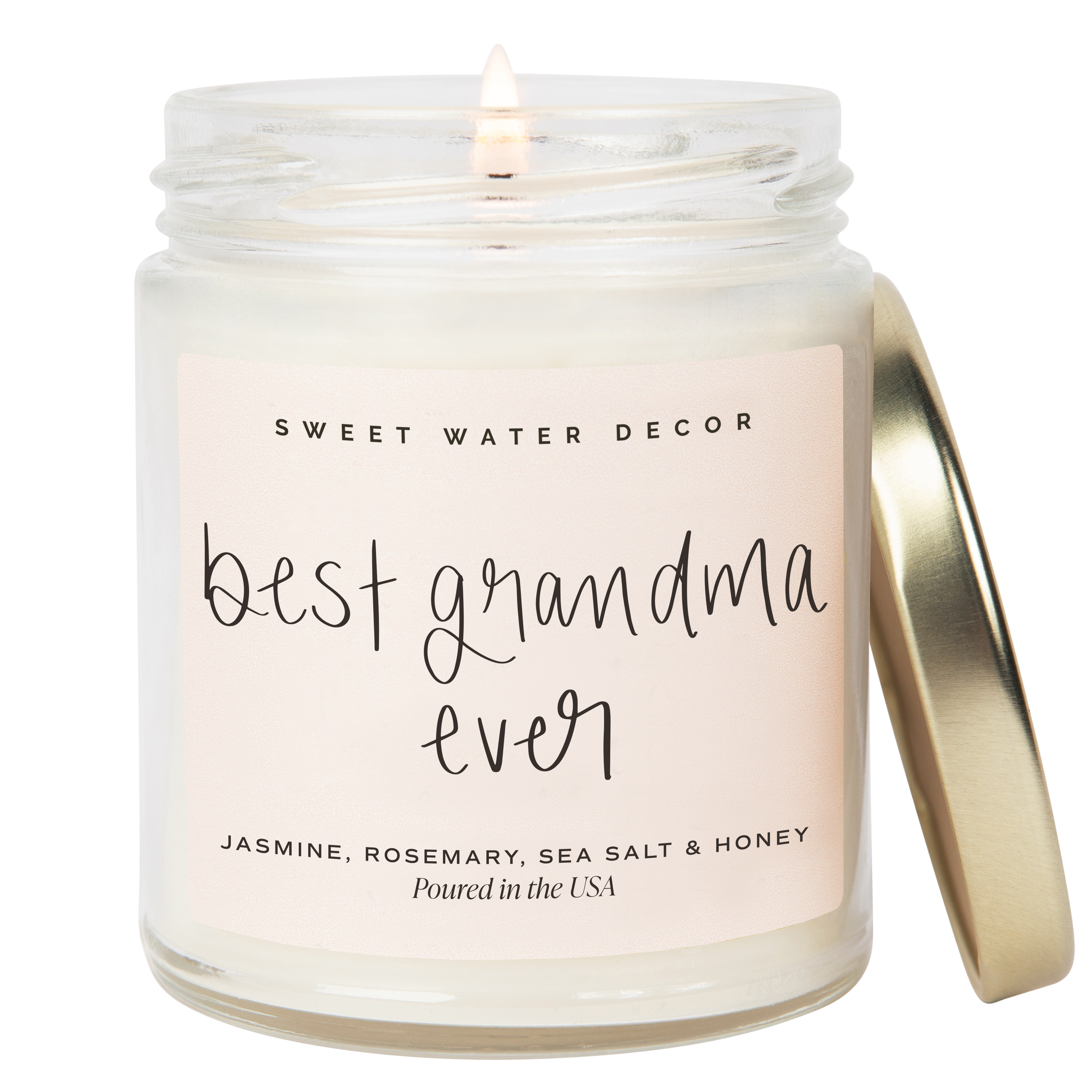 Sweet Water Decor - Wholesale Jar/Filled Candle - Best Grandma Ever 9 oz Soy Candle - Home Decor & Gifts1