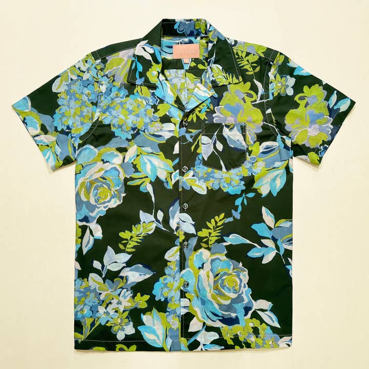 Camisa de Campo: Estampa Floral Abstrata por atacado de desde