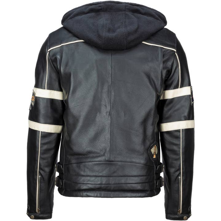 Urban 5884 Amsterdam | Leather jackets - Wholesale Leather Jacket - Men's - URBAN 5884 -AUSTIN - Gents Motorcycle Jacket -Cow Leather