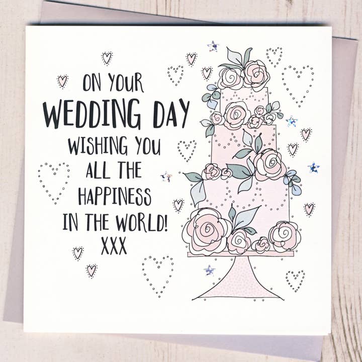 Wedding Cake Card for wholesale by Eggbert & Daisy