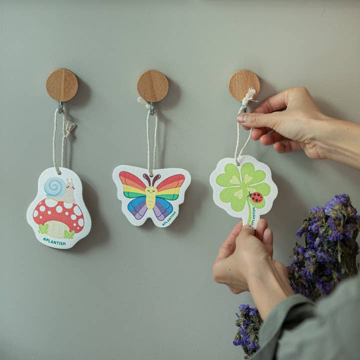 Plantish - Wholesale Cleaning Sponge - Rainbow Flutter - Pop Up Sponge