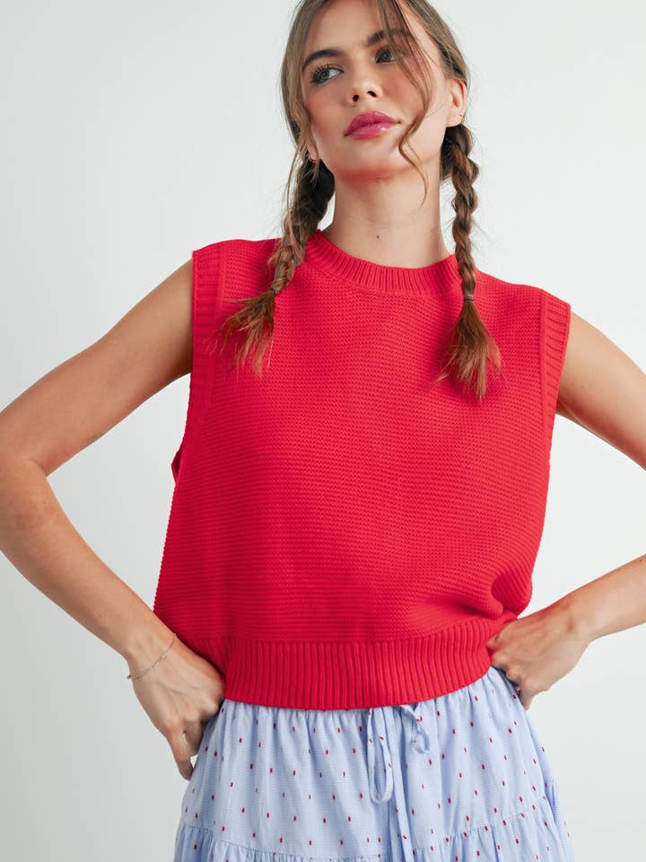 Top semplice lavorato a maglia - BMW7600 per la vendita all'ingrosso da parte di BUTTERMELON