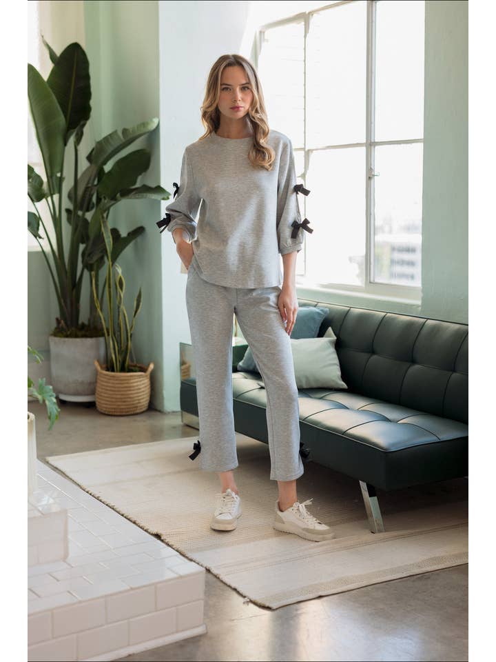 Joh Apparel - Wholesale Knit Top - Women's - Fatimah Knit Top with Ribbons2