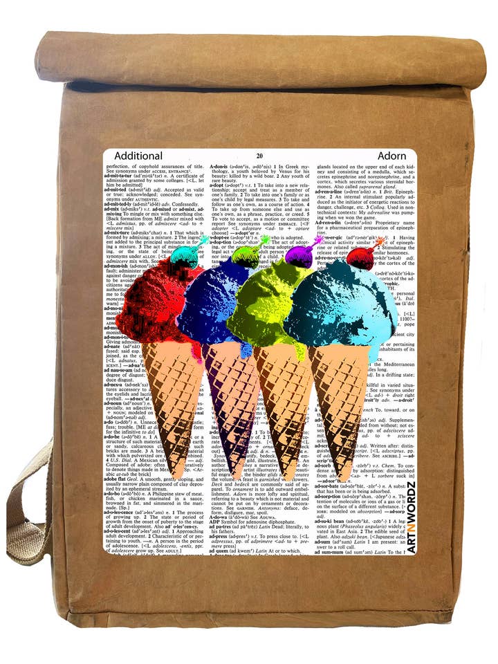 I-SCREAM BAGPACK for wholesale by ARTNWORDZ LLC