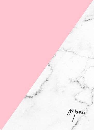 Mamée Créa - Wholesale Address Book - Light Pink Marble Notebook1