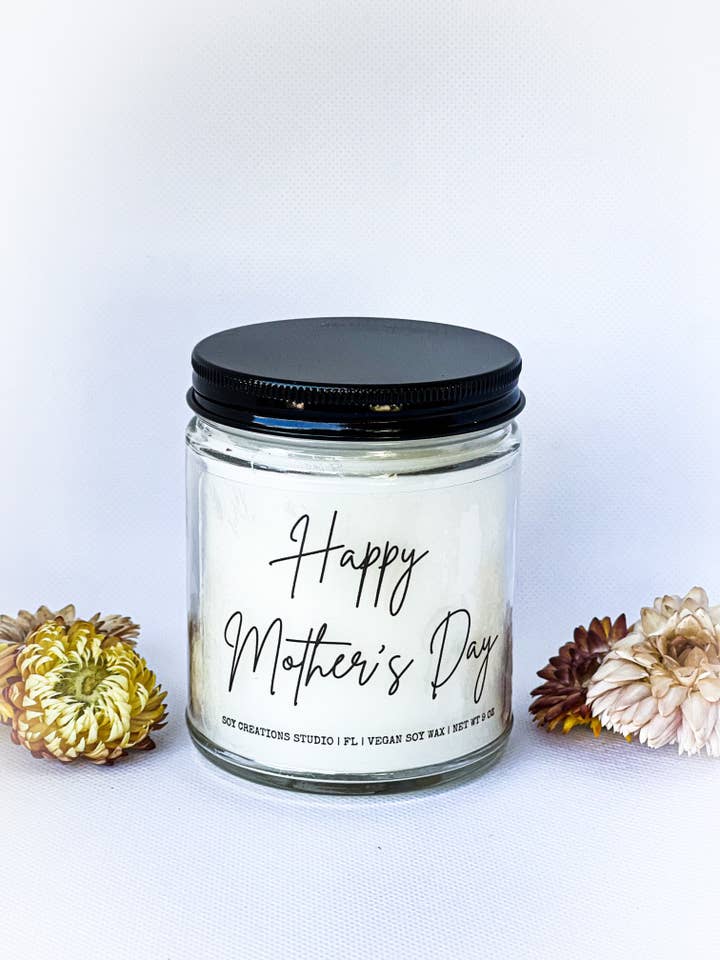 Moederdag kaars voor wholesale door Soy Creations Studio